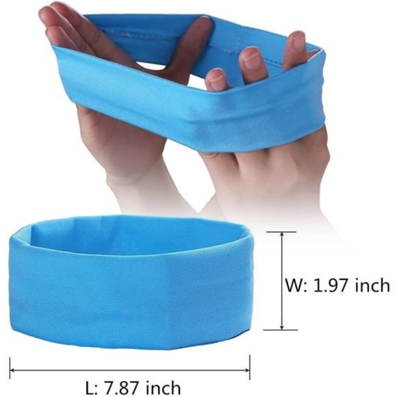 14pcs Mixed Colors Yoga Sports Headbands for Women - Soft Elastic Stretch Girls - Picture 4 of 5